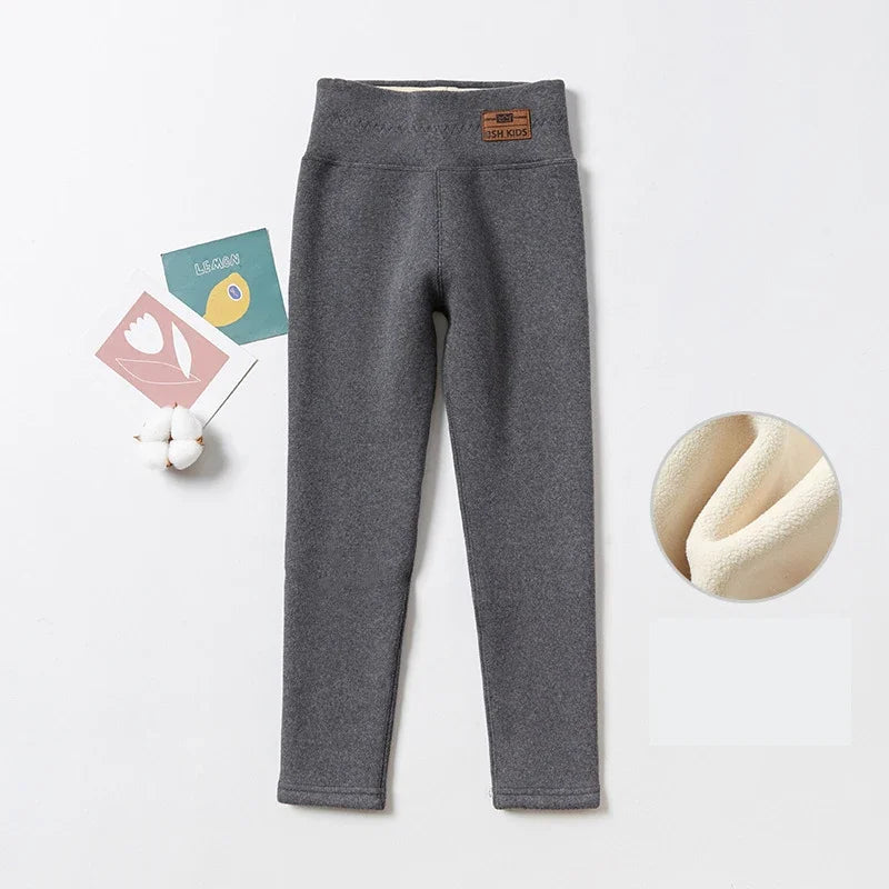 Children Winter Pants Leggings For Girls Thicken Cotton Pants Kids Clothes 12T Baby Girls Leggings High Waist Warm Pencil Pants