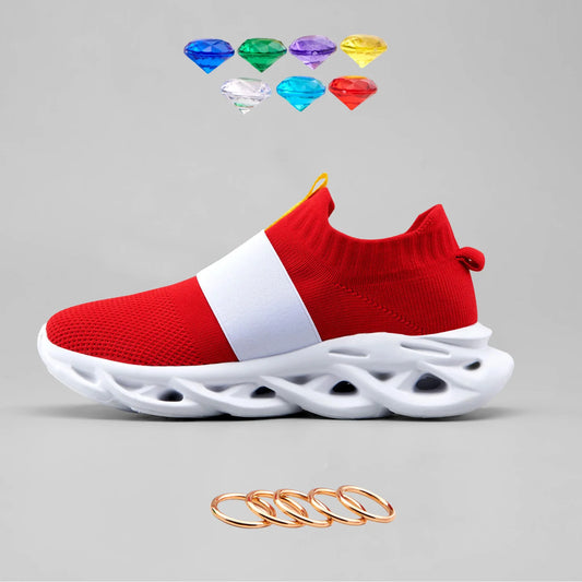 Sonic Shoes For Men For Adult  Sonic Zapatillas Sonic Red Sonic Shoes Cartoon Anime Sonic Games Shoes