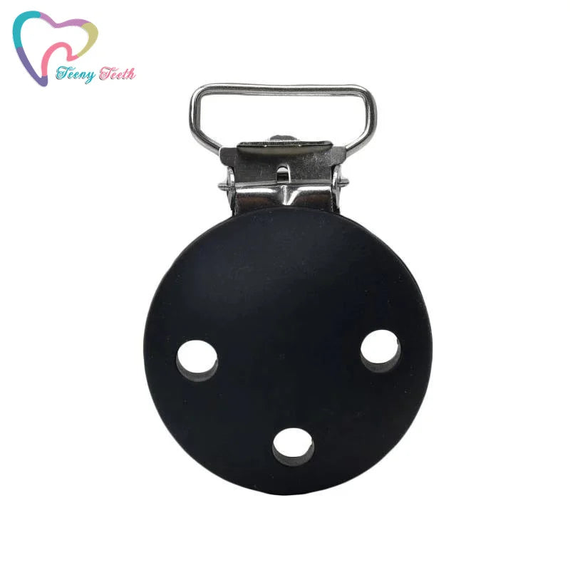 10 PCS Long Tail Round Shaped Silicone Nipple Holder Pacifier Clips Baby Teething Toys BPA Free DIY Pacifier Chain Accessories