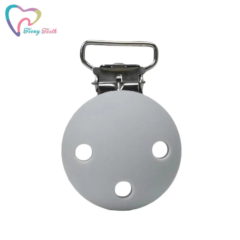10 PCS Long Tail Round Shaped Silicone Nipple Holder Pacifier Clips Baby Teething Toys BPA Free DIY Pacifier Chain Accessories