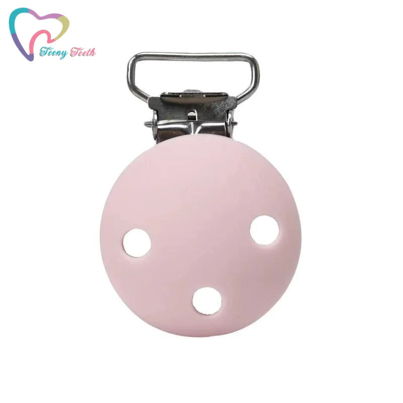 10 PCS Long Tail Round Shaped Silicone Nipple Holder Pacifier Clips Baby Teething Toys BPA Free DIY Pacifier Chain Accessories