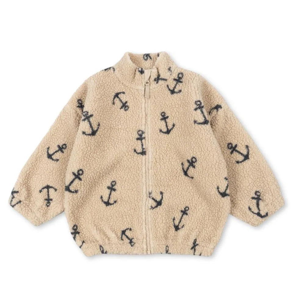 2026 KS Winter Baby Boys Lambswool Cherry Jackets Autumn Kids Clothes Girls Cartoon Outerwear Warm Jackets Children's Coats 1-9Y