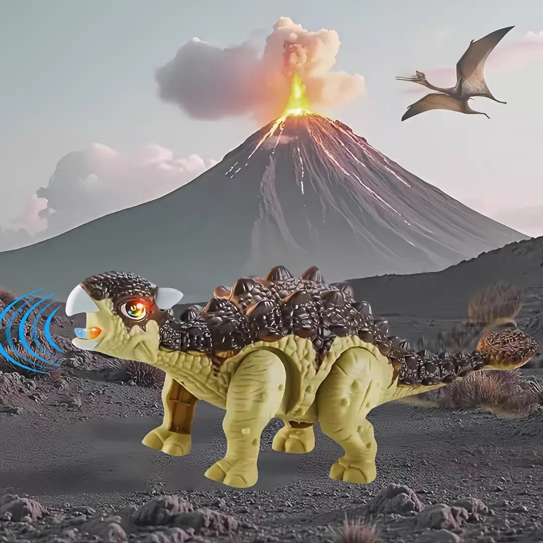 Automatically Walking Dinosaur Robot, Equipped with Lights and Roaring Sounds - an Interactive Moving Dinosaur, Suitable as a Birthday/Christmas Gift for Boys and Girls Aged 3-12, a Dinosaur Companion Toy for Children