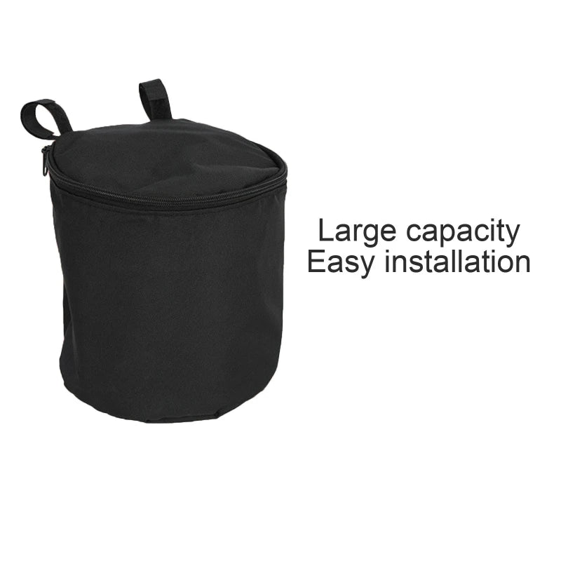 Black Stroller Organizer Bags Mummy Large Capacity Travel Hanging Bag Bottle Holder Pram Diaper Bags Baby Stroller Accessories