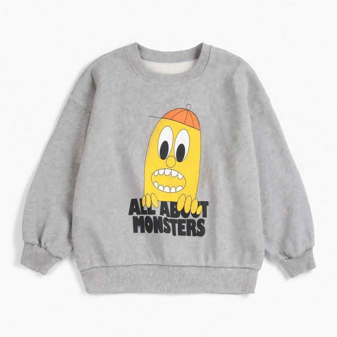 2026aw New Kids Clothes Sweatshirts Pants Autumn Winter Boys Girls Cartoon Printed Jackets Long Shirts Children's Clothings