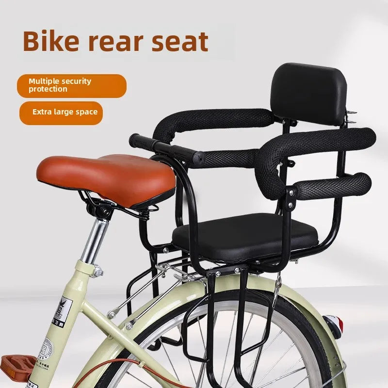 Mountain bike child seat Electric car baby rear seat Rear baby child safety seat guardrail