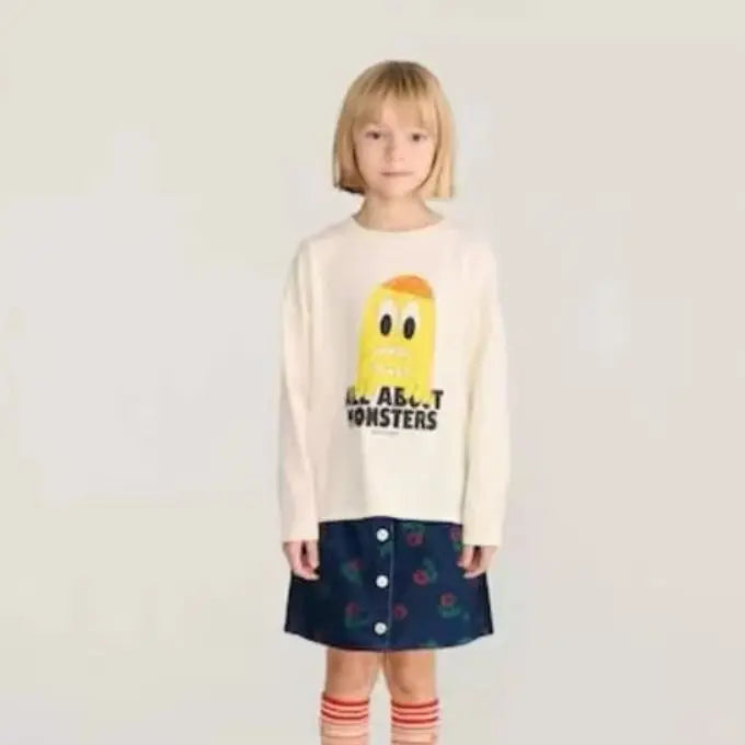 Kids Clothes New Autumn 2026 BC Brand Cute Printed Boys Girls T-shirts + Pants Children Outwear Kids Sweatshirt Cotton Tops
