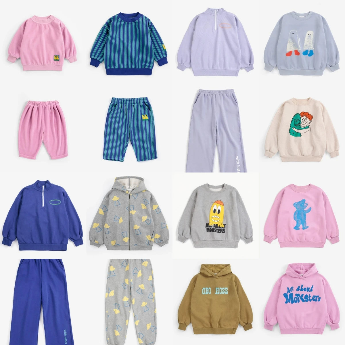 2026aw New Kids Clothes Sweatshirts Pants Autumn Winter Boys Girls Cartoon Printed Jackets Long Shirts Children's Clothings