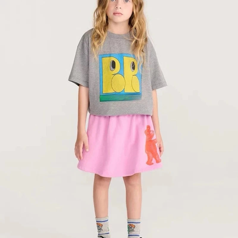 Girl Dress New Winter BC Fashion Kids Clothes Long Sleeve Baby Dresses Cartoon Printed Skirts Baby Outfit Set Children Clothing