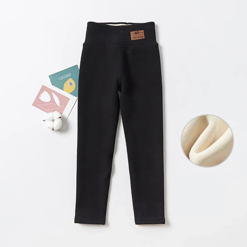 Children Winter Pants Leggings For Girls Thicken Cotton Pants Kids Clothes 12T Baby Girls Leggings High Waist Warm Pencil Pants