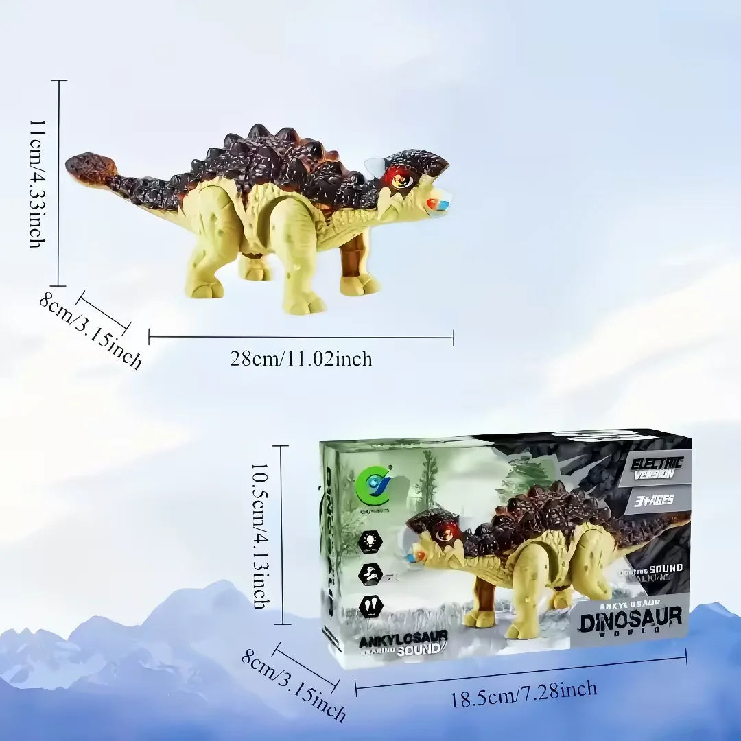 Automatically Walking Dinosaur Robot, Equipped with Lights and Roaring Sounds - an Interactive Moving Dinosaur, Suitable as a Birthday/Christmas Gift for Boys and Girls Aged 3-12, a Dinosaur Companion Toy for Children
