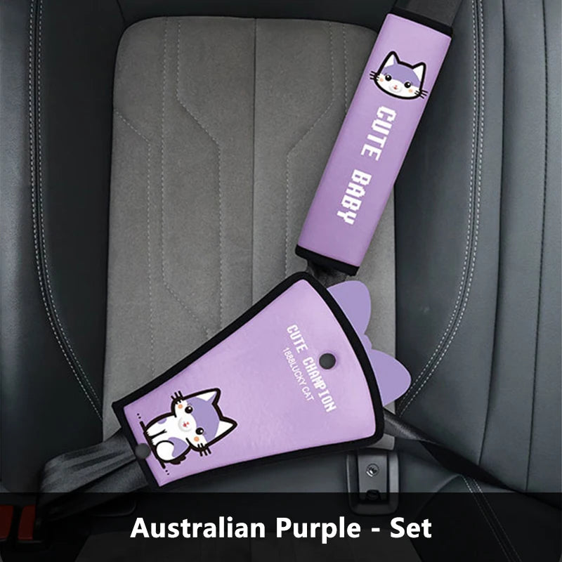 Universal Car Child Safety Belt, Seat Shoulder Guard, Anchor, Safety Belt Protection Cover, Anti Pinch Neck Limiter, Belly Guard