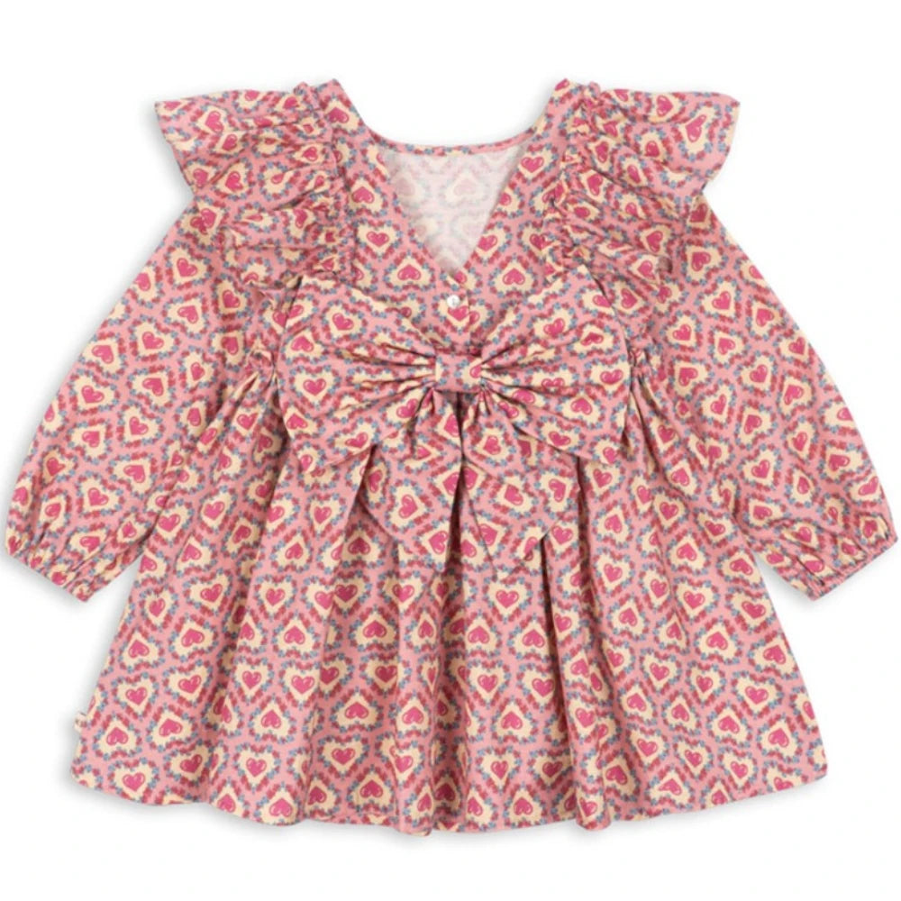 2026 KS Spring Baby Girls Princess Dresses Long Sleeve T Shirts Pants 2 Pcs Suits Kids Clothes Girls Cotton Cat Print Dress 1-9Y
