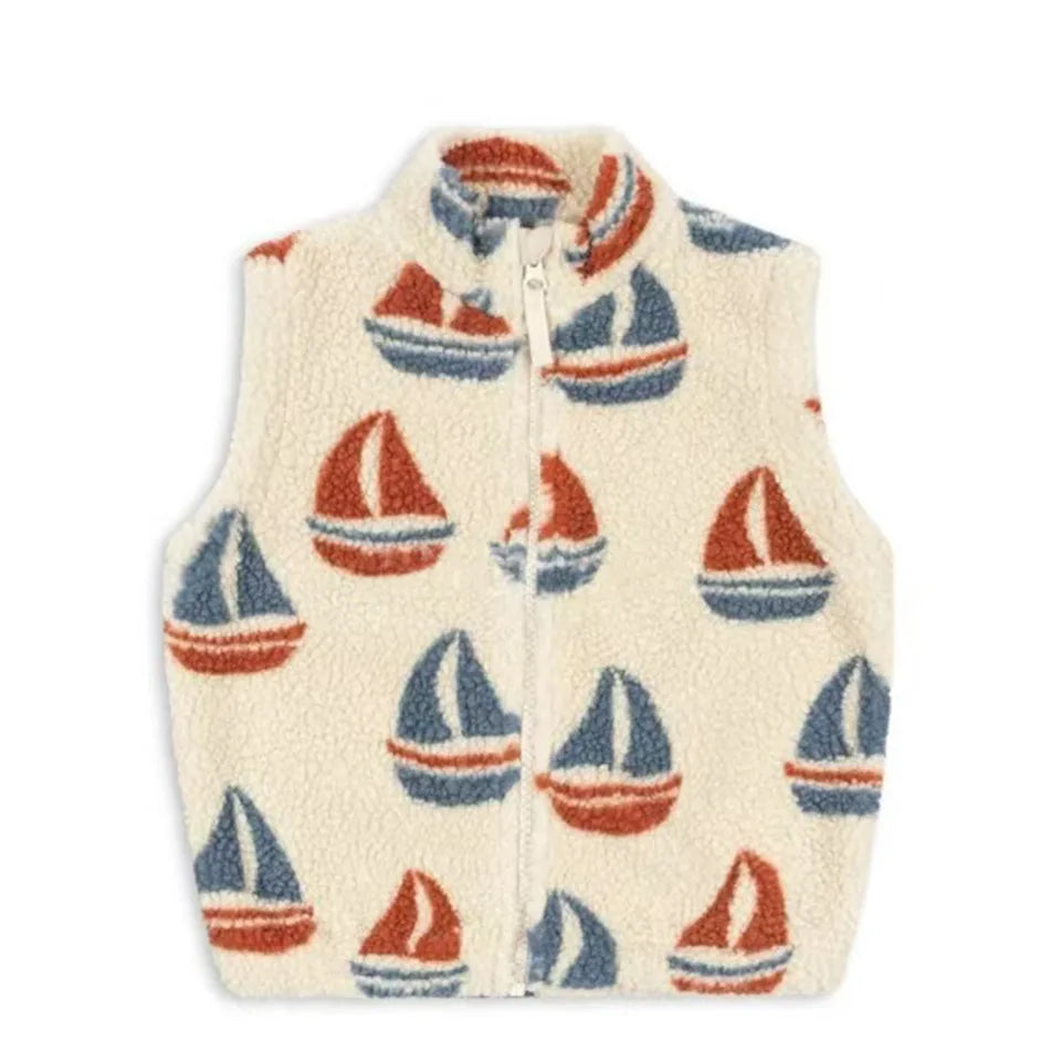 2026 KS Winter Baby Boys Lambswool Cherry Jackets Autumn Kids Clothes Girls Cartoon Outerwear Warm Jackets Children's Coats 1-9Y