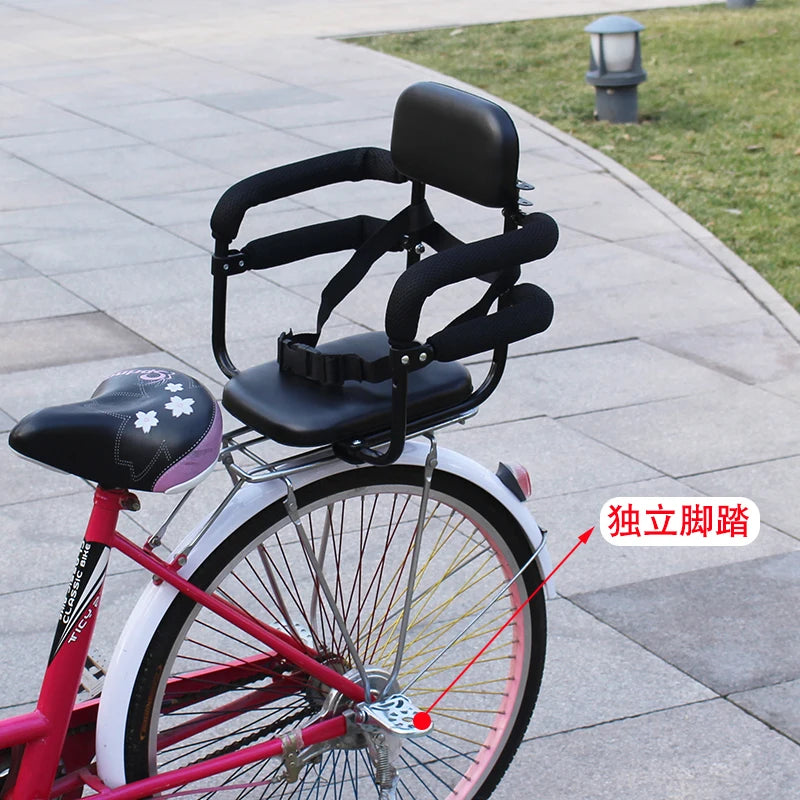 Mountain bike child seat Electric car baby rear seat Rear baby child safety seat guardrail