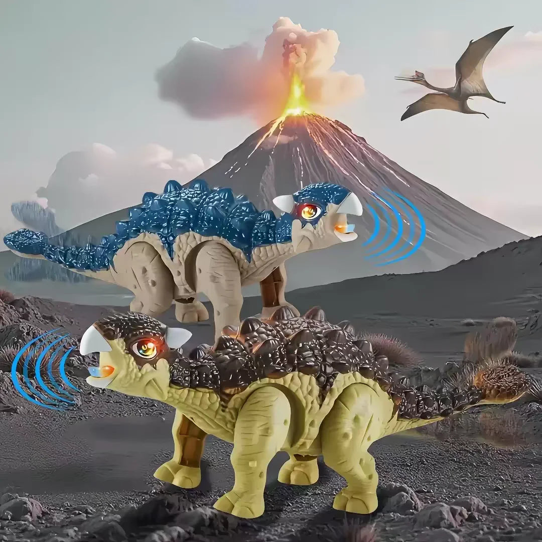 Automatically Walking Dinosaur Robot, Equipped with Lights and Roaring Sounds - an Interactive Moving Dinosaur, Suitable as a Birthday/Christmas Gift for Boys and Girls Aged 3-12, a Dinosaur Companion Toy for Children