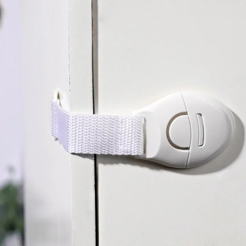 1/5/10Pcs Baby Safety Latch Drawer Webbing Safety Lock Multifunctional Protection Cloth Belt Lock Drawer Lock Cabinet Door Locks