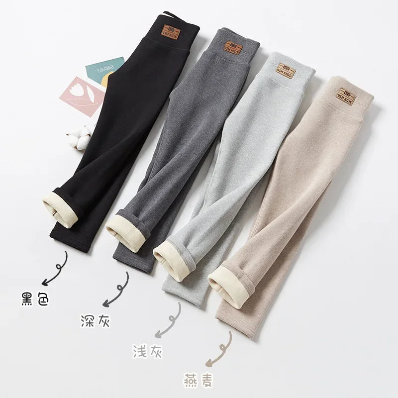 Children Winter Pants Leggings For Girls Thicken Cotton Pants Kids Clothes 12T Baby Girls Leggings High Waist Warm Pencil Pants