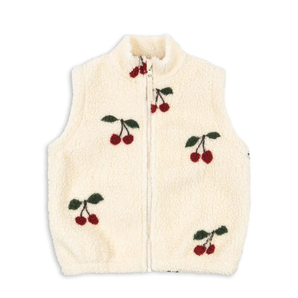 2026 KS Winter Baby Boys Lambswool Cherry Jackets Autumn Kids Clothes Girls Cartoon Outerwear Warm Jackets Children's Coats 1-9Y