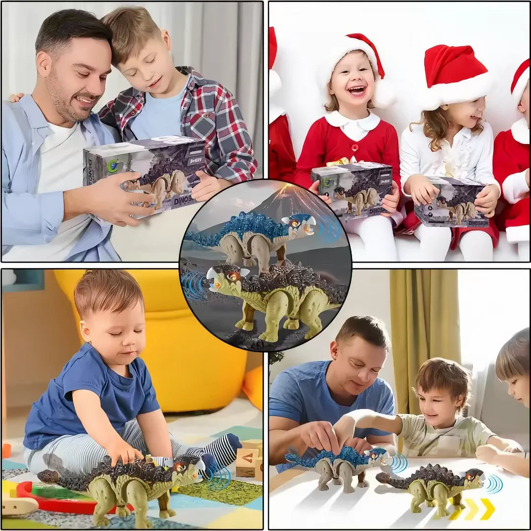 Automatically Walking Dinosaur Robot, Equipped with Lights and Roaring Sounds - an Interactive Moving Dinosaur, Suitable as a Birthday/Christmas Gift for Boys and Girls Aged 3-12, a Dinosaur Companion Toy for Children
