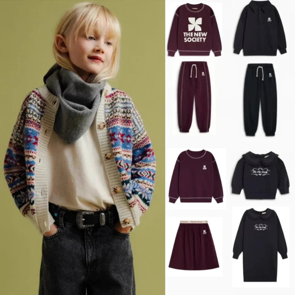 Kids Clothes Boys Sweaters TNS New Autumn Winter Toddler Girl Pullover Sweatshirt Casual + Pants Fashion Children Outfit Sets