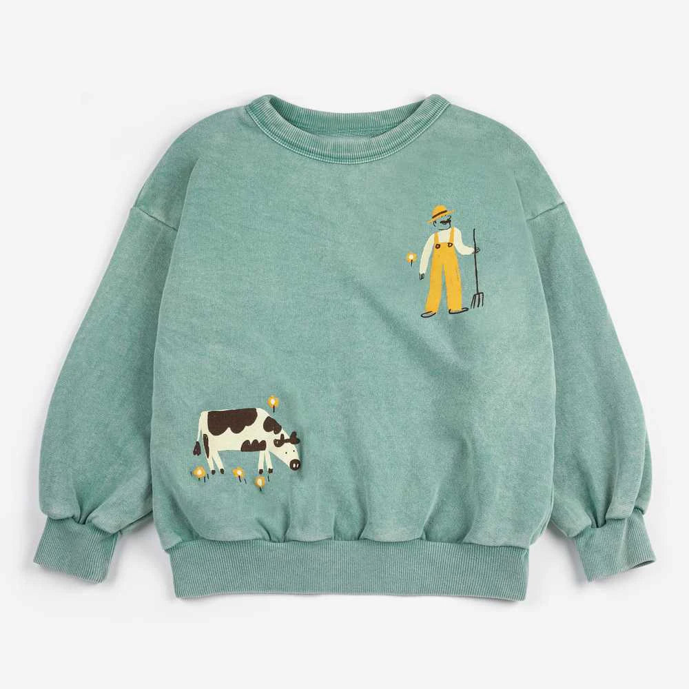 Kids Clothes Girls 2026 New Spring BC Boys Sweatshirts Cute Print Pullover Long Sleeve T Shirts Cartoon Tops Children Outwear