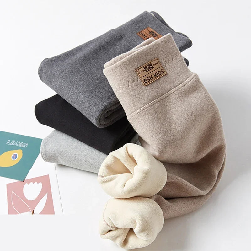 Children Winter Pants Leggings For Girls Thicken Cotton Pants Kids Clothes 12T Baby Girls Leggings High Waist Warm Pencil Pants
