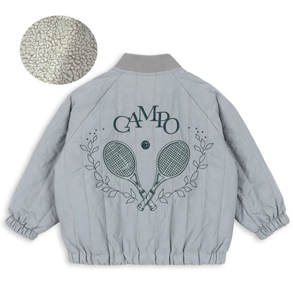 2026 KS Winter Baby Boys Lambswool Cherry Jackets Autumn Kids Clothes Girls Cartoon Outerwear Warm Jackets Children's Coats 1-9Y