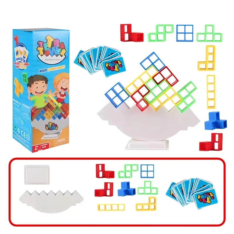 90/72/58/42 Piece Balance Stacking Block Board Game, Stacking Blocks, Children's Toy, Suitable for Kids, Adults, Friends, Teams, Dorms, Family Games and Parties, Christmas/Halloween/Birthday Gift