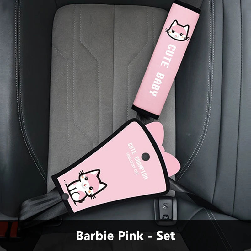 Universal Car Child Safety Belt, Seat Shoulder Guard, Anchor, Safety Belt Protection Cover, Anti Pinch Neck Limiter, Belly Guard