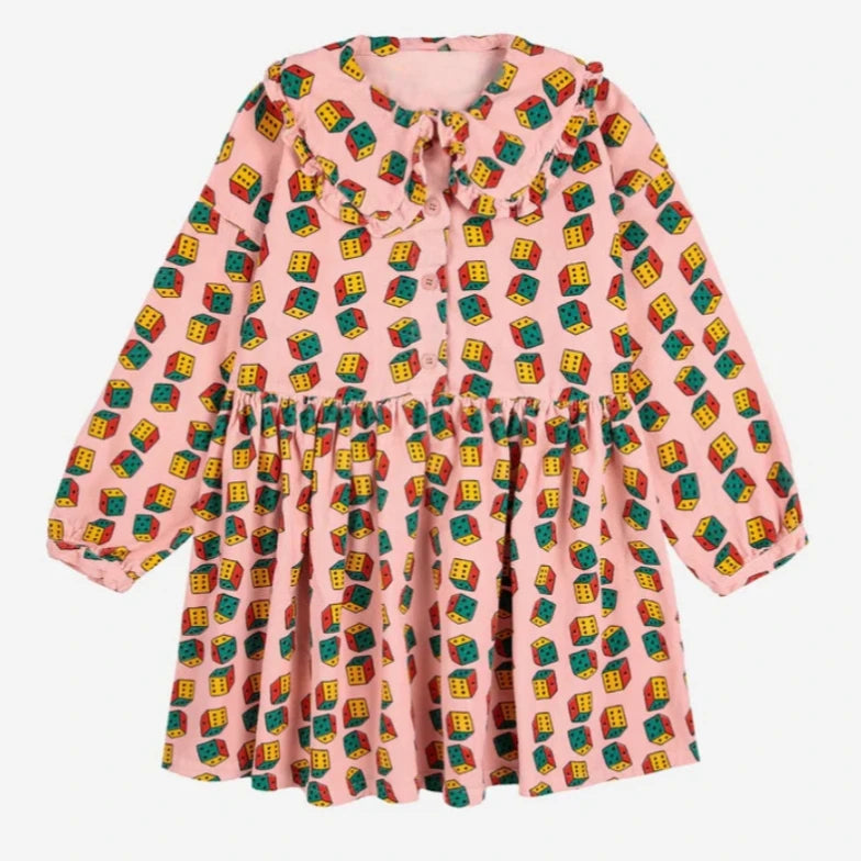Girl Dress New Winter BC Fashion Kids Clothes Long Sleeve Baby Dresses Cartoon Printed Skirts Baby Outfit Set Children Clothing