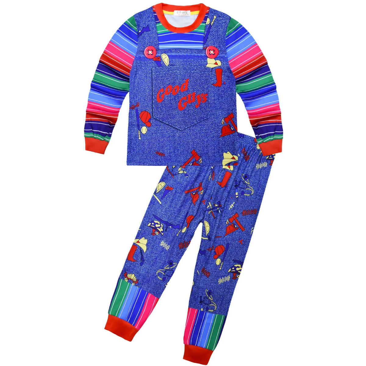 Demon Ghost Doll Children's Clothing Set Halloween Cosplay Chucky Girls Outfits Festival Performance Carnival Party Kids Clothes