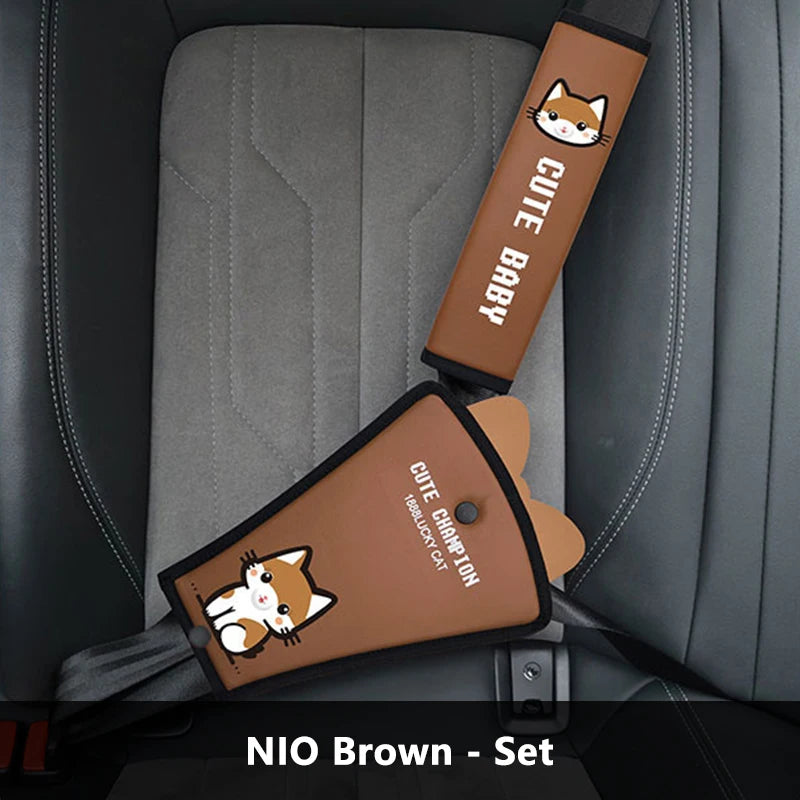 Universal Car Child Safety Belt, Seat Shoulder Guard, Anchor, Safety Belt Protection Cover, Anti Pinch Neck Limiter, Belly Guard