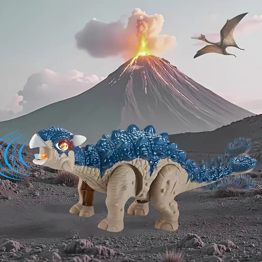 Automatically Walking Dinosaur Robot, Equipped with Lights and Roaring Sounds - an Interactive Moving Dinosaur, Suitable as a Birthday/Christmas Gift for Boys and Girls Aged 3-12, a Dinosaur Companion Toy for Children