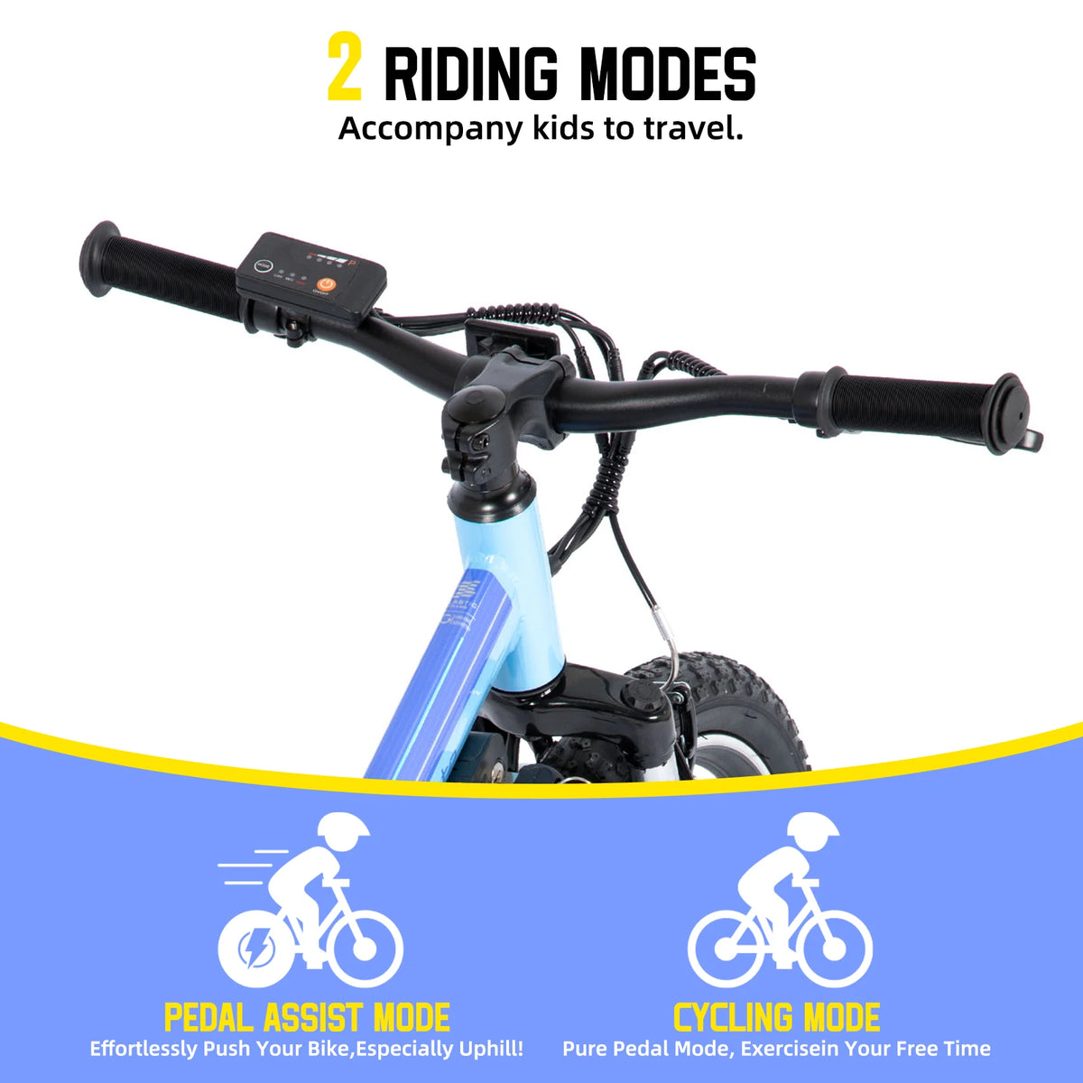 JOYSTAR 20 Inch Electric Bike for Kids & Teens Ages 7+ 250W Brushless Motor 15 Miles 15.5MPH Electric Mountain Bicycle Removable Battery Dual V-Brakes