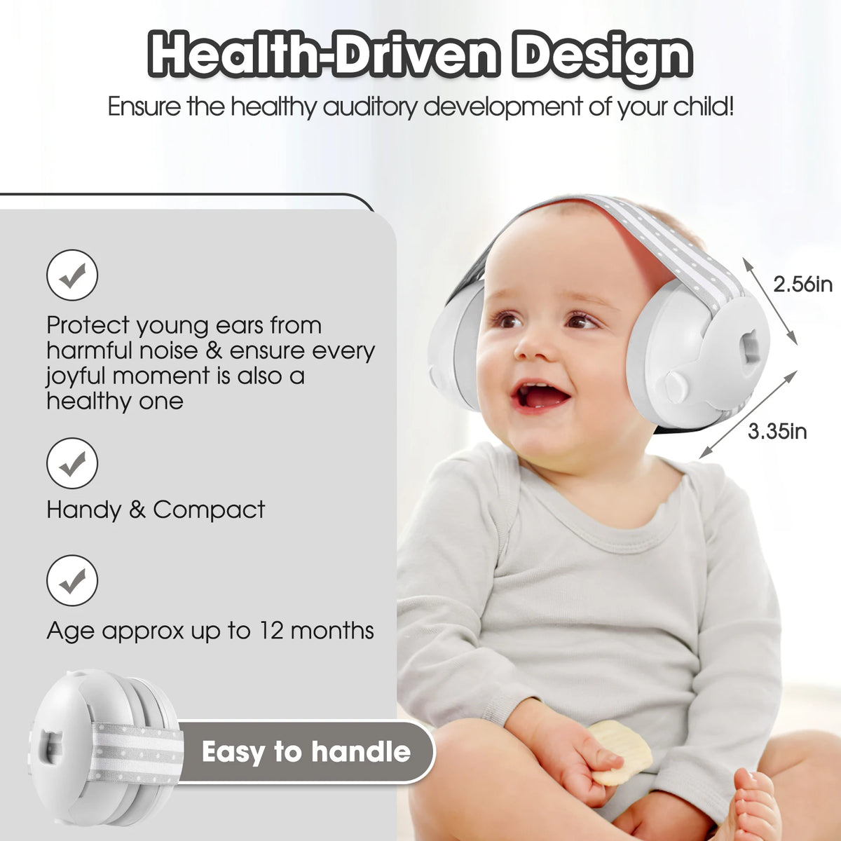 Baby Noise Cancelling Headphones Ear Protection Earmuffs for Infants with Elastic Headband Airplane Travel Baby Accessories New