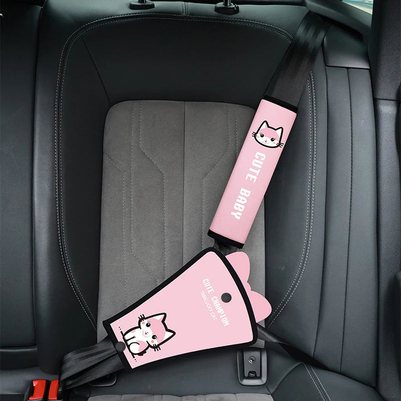 Universal Car Child Safety Belt, Seat Shoulder Guard, Anchor, Safety Belt Protection Cover, Anti Pinch Neck Limiter, Belly Guard